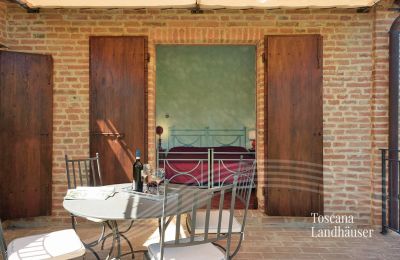 Finca en venta Asciano, Toscana:  RIF 2992 Terrasse mit Blick in SZ