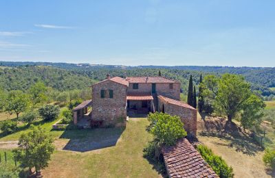 Casa de campo en venta Asciano, Toscana:  RIF 2982 Blick auf Anwesen