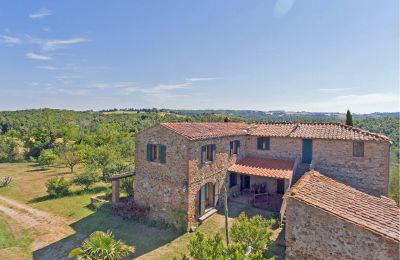 Casa de campo en venta Asciano, Toscana:  RIF 2982 Blick auf Rustico und Innenhof