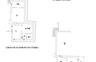 Finca en venta Gaiole in Chianti, Toscana:  RIF 3041 Grundriss Dependance