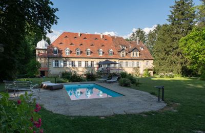 Palacio en venta Baden-Wurtemberg:  Blick vom Pool