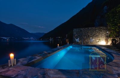 Propiedad histórica en venta Brienno, Lombardía:  Pool at Night