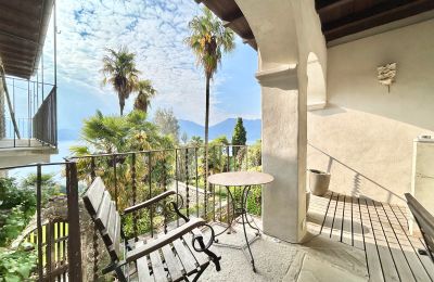 Casa señorial en venta 28824 Oggebbio, Località Rancone, Piamonte, Portiko mit Seeblick