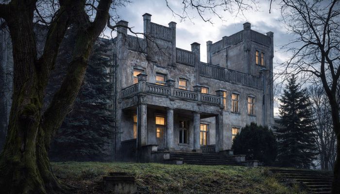 Casa señorial neogótica entre Poznań y Bydgoszcz