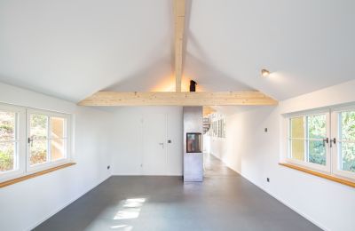 Mansión histórica en venta Biel/Bienne, Alpenstrasse 95, Berna, Wohnzimmer des Gästehauses mit Cheminée