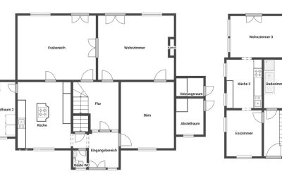 Villa histórica en venta Bonn, Renania del Norte-Westfalia, Erdgeschoss