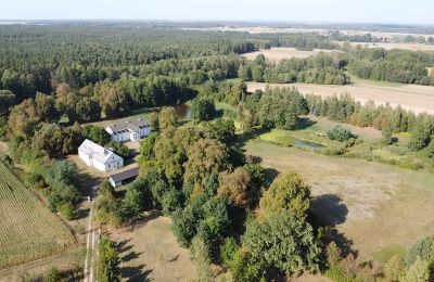 Casa señorial en venta Mołomotki-Dwór, Mazovia, widok z góry na park