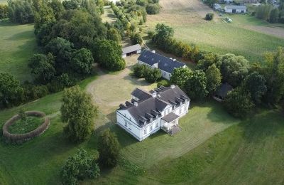 Casa señorial en venta Mołomotki-Dwór, Mazovia, Widok na dwór i oficynę