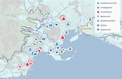 Casa señorial en venta Mallorca, Palma, Gènova, Islas Baleares, Lageplan