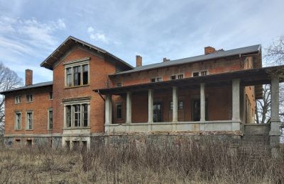 Casa señorial en venta Bolkowice, Dwór w Bolkowicach, Pomerania Occidental, Vista posterior
