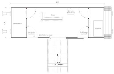 Propiedad histórica en venta 15324 Groß Neuendorf, Hafenstraße 1A, Brandemburgo, Grundriss Barwaggon