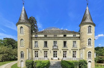 Inmuebles históricos, Palacio en la región del Loira con parque, lago y dos edificios anexos