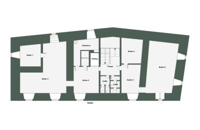 Palacio en venta 32683 Barntrup, Renania del Norte-Westfalia, Grundriss - KG