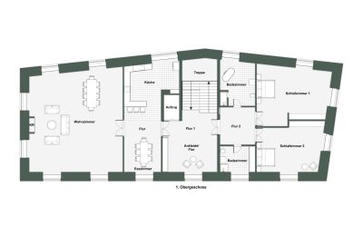 Palacio en venta 32683 Barntrup, Renania del Norte-Westfalia, Grundriss - 1.OG