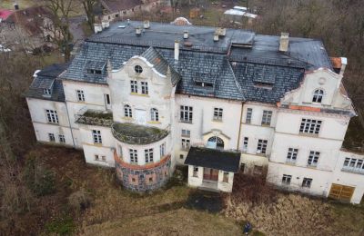 Palacio en venta Bronów, Pałac w Bronowie, Voivodato de Baja Silesia, Foto De Dron