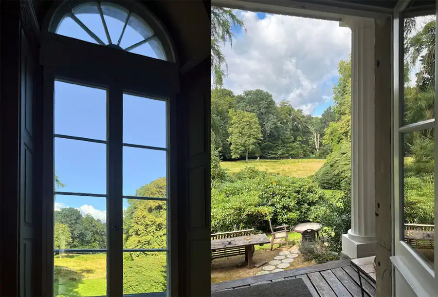 Niendorf cerca de Hamburgo: Vista del parque de la casa señorial