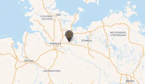 Ubicación de la casa señorial Niendorf cerca de Hamburgo