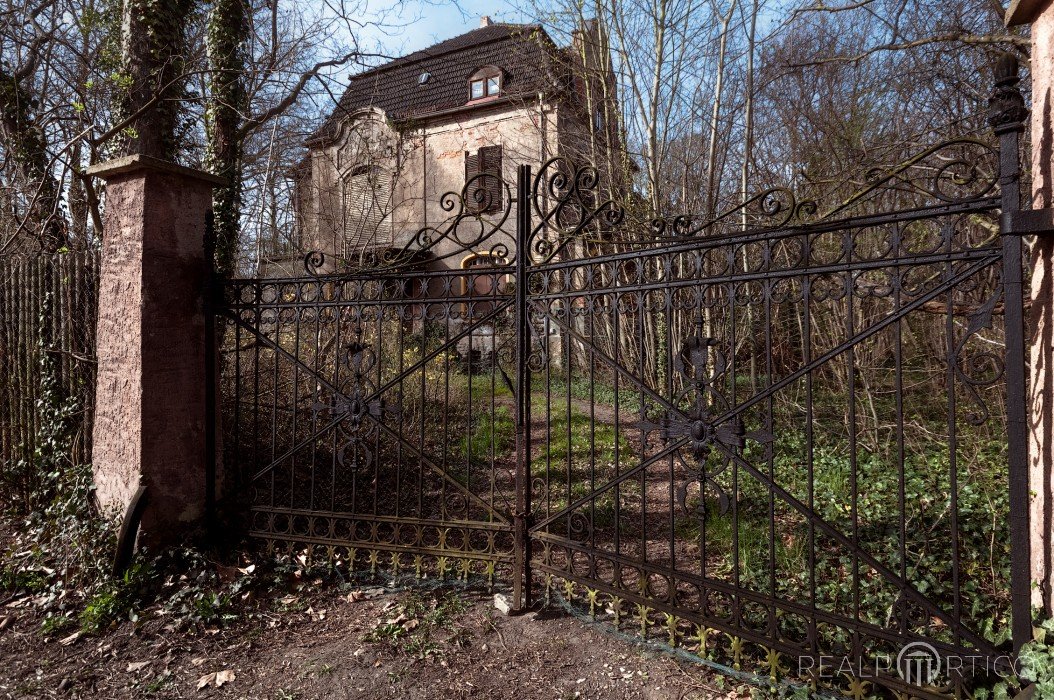 Villa aus der Gründerzeit: Schmiedeeisernes Tor, Alemania